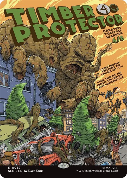 Timber Protector with Groot art from Marvel's History of Heroes