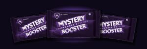 Three Mystery Booster Commander Edition booster packs, one player's packs for a Commander Draft