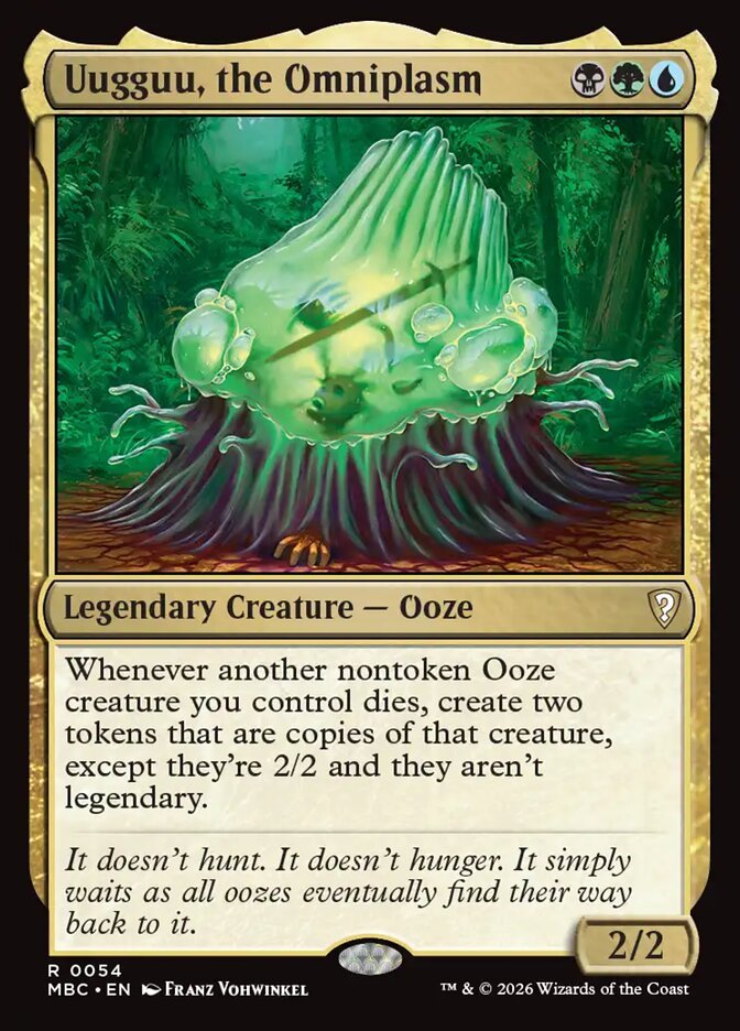 Uugguu, the Omniplasm ooze commander from Mystery Booster Commander Edition