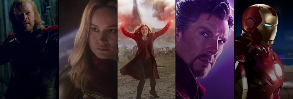 Most powerful MCU characters: Thor, Captain Marvel, Scarlet Witch, Doctor Strange and Iron Man