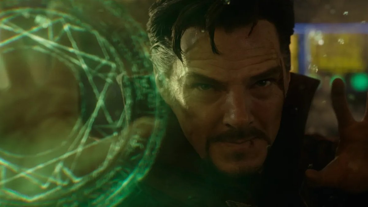 Doctor Strange using the Eye of Agamotto