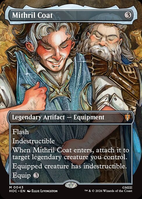 Mithril Coat box topper card from MTG The Hobbit
