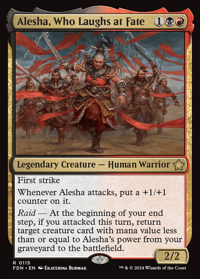 Alesha, Who Laughs at Fate Magic: The Gathering card