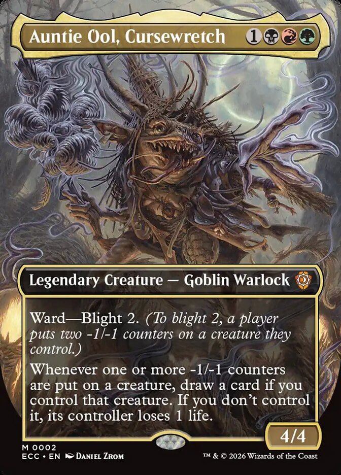 Auntie Ool, Cursewretch, a Jund commander in Magic: The Gathering