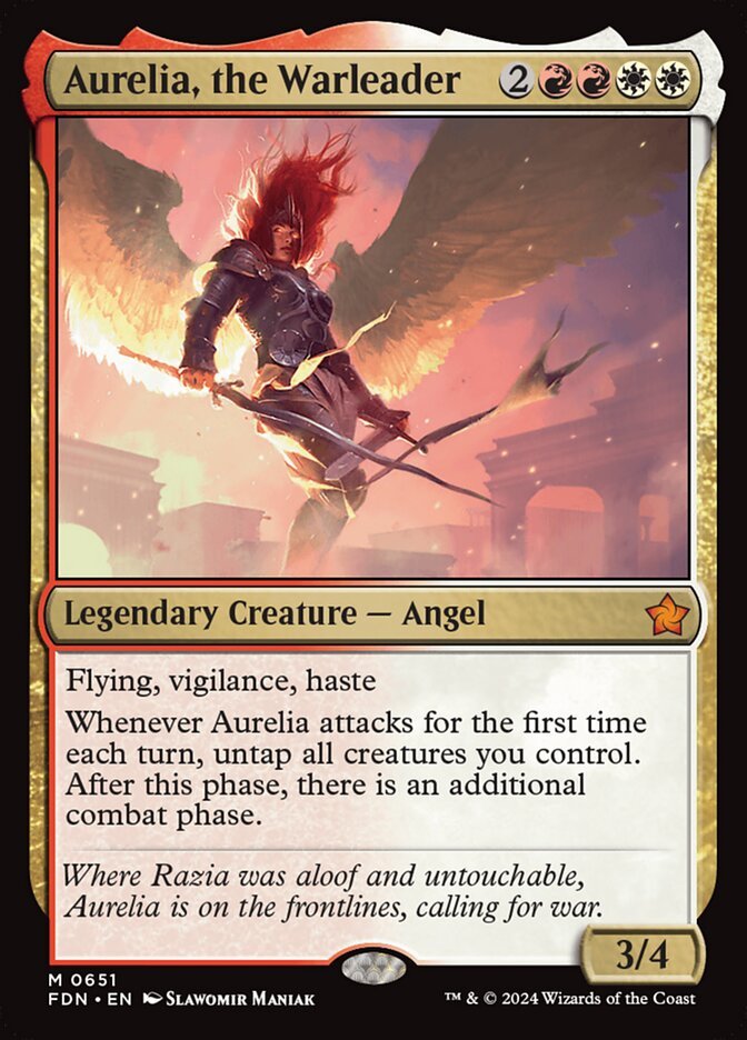 Aurelia, the Warleader Magic: The Gathering card