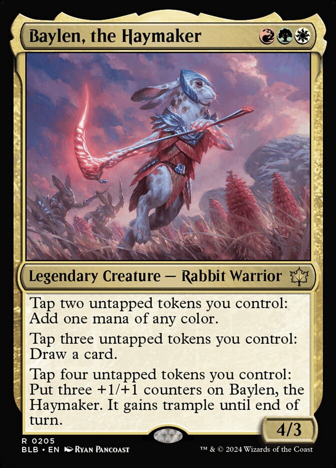 Baylen, the Haymaker, a Naya commander in Magic: The Gathering