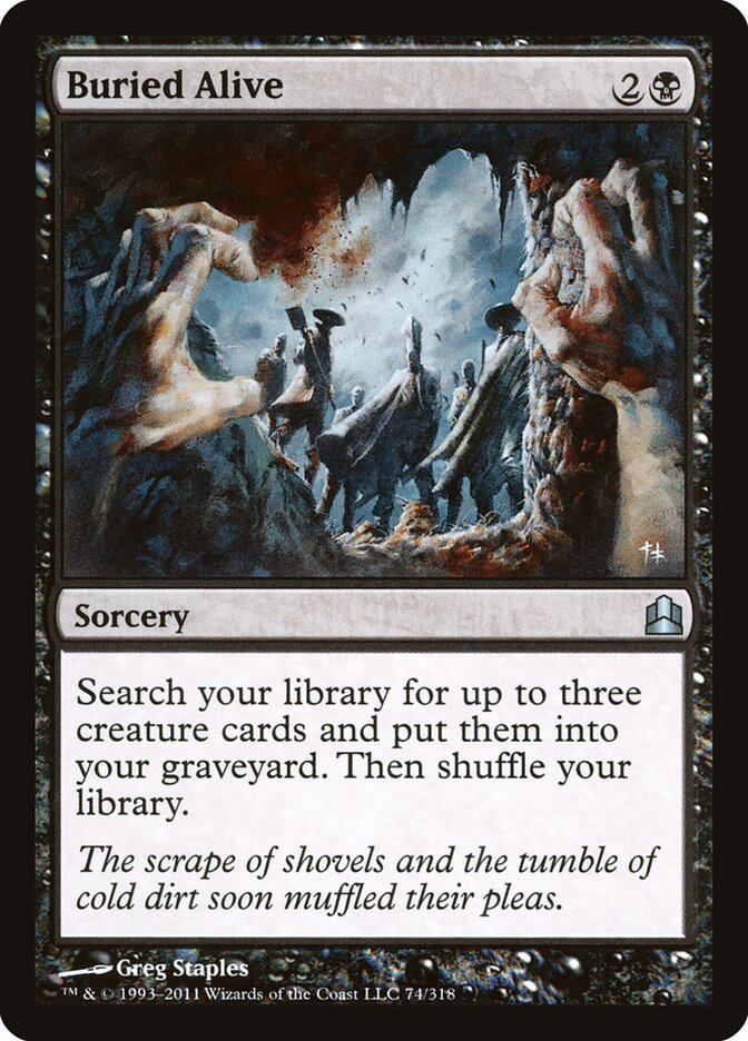 Buried Alive Magic: The Gathering card