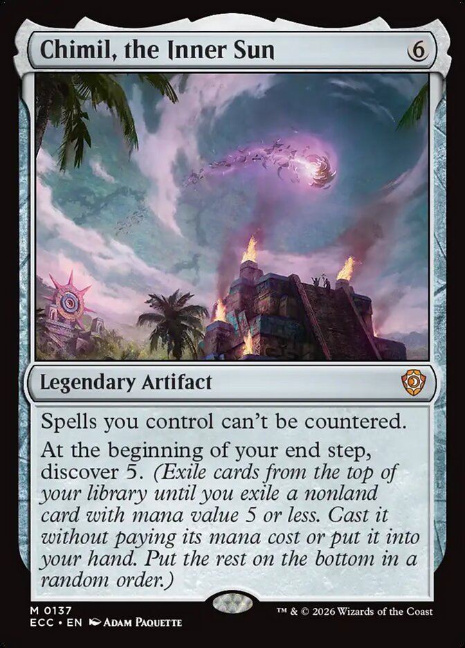 Chimil, the Inner Sun Magic: The Gathering card, an upgrade for the Wakanda Forever Commander deck