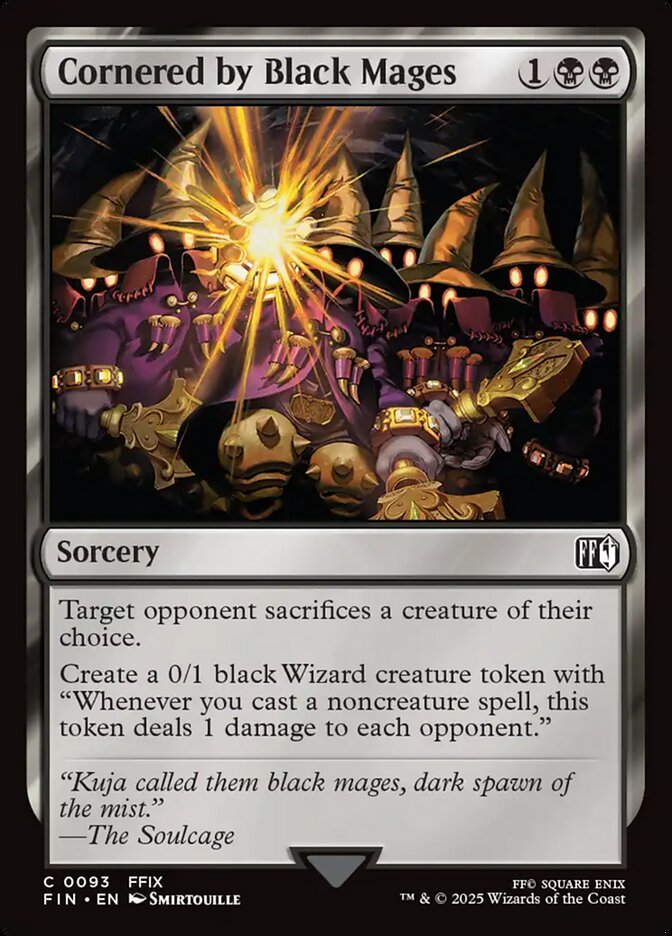 Cornered by Black Mages Magic: The Gathering card