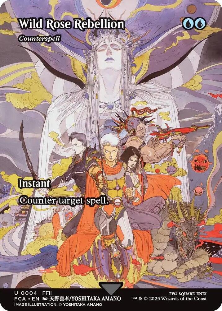 Counterspell Magic: The Gathering card with Yoshitaka Amano Final Fantasy art