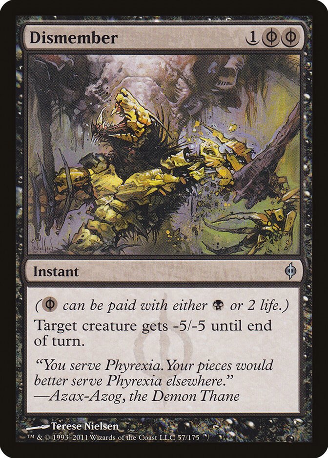 Dismember Magic: The Gathering card