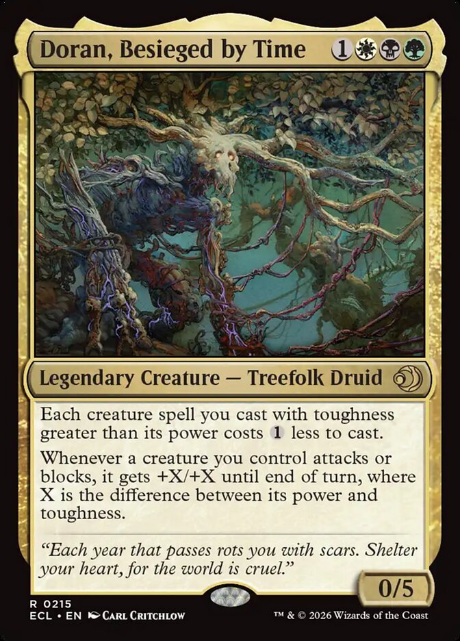 Doran, Besieged by Time, an Abzan commander in Magic: The Gathering