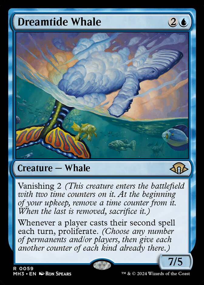 Dreamtide Whale Magic: The Gathering card