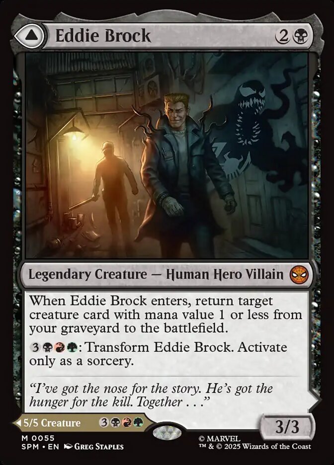Eddie Brock, a Jund commander in Magic: The Gathering
