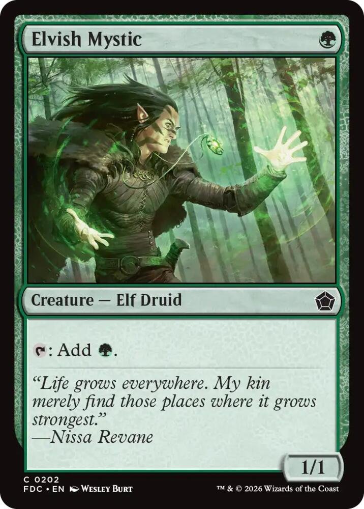 Elvish Mystic Magic: The Gathering card
