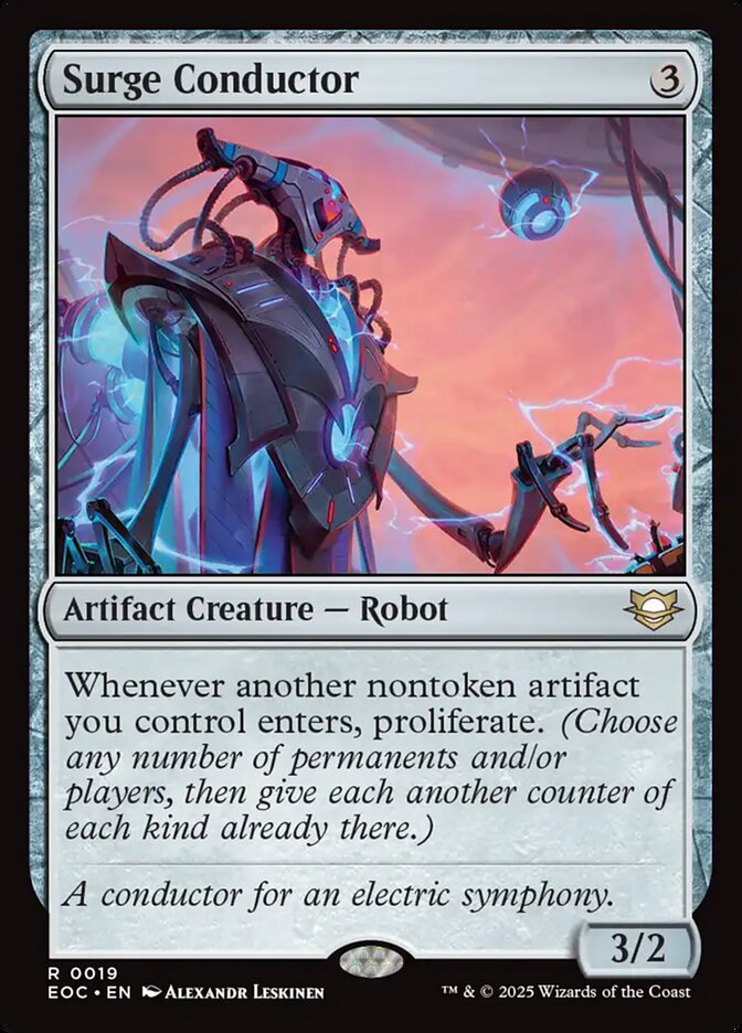 Surge Conductor Magic: The Gathering card, an upgrade for the Federation Fleet Commander deck