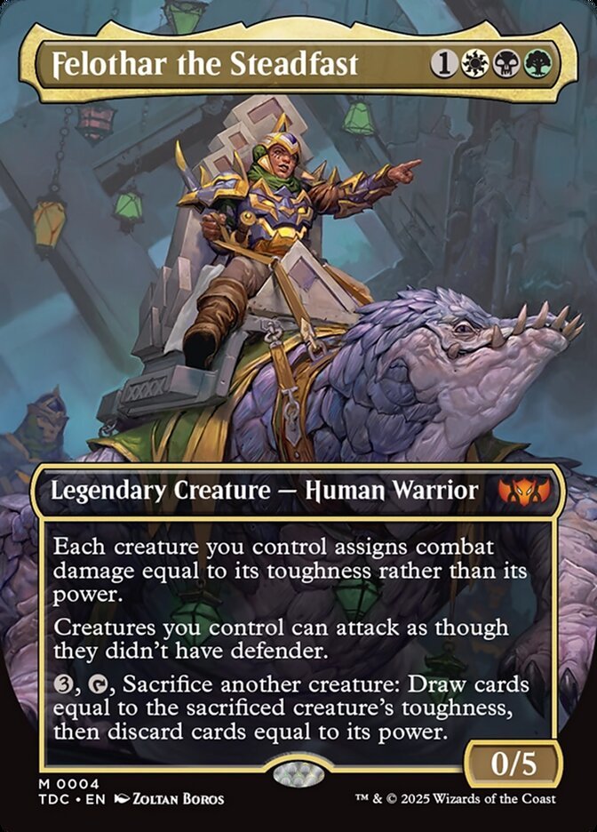 Felothar the Steadfast, an Abzan commander in Magic: The Gathering