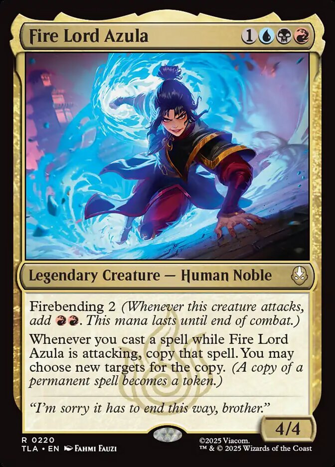 Fire Lord Azula, a Grixis commander in Magic: The Gathering