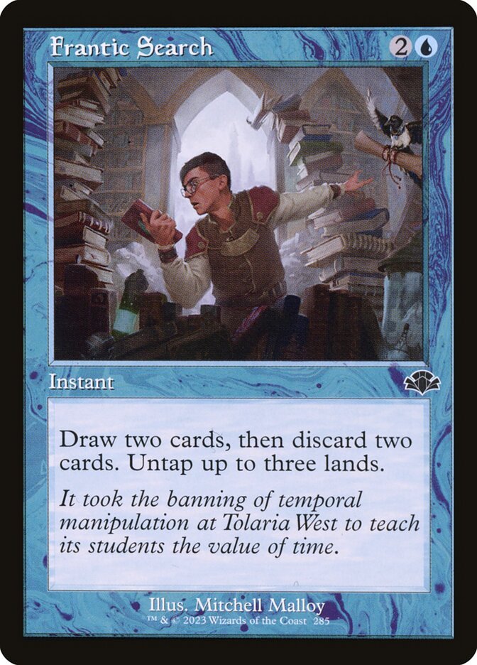 Frantic Search Magic: The Gathering card