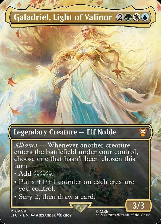 Galadriel, Light of Valinor, a Bant commander in Magic: The Gathering
