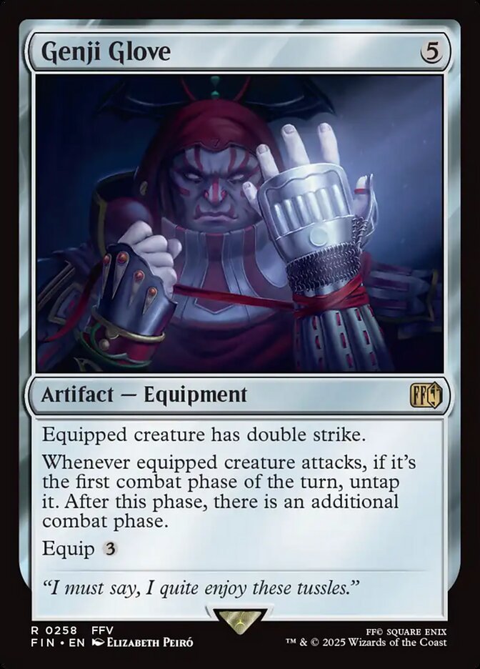 Genji Glove Magic: The Gathering card, an upgrade for the Wakanda Forever Commander deck
