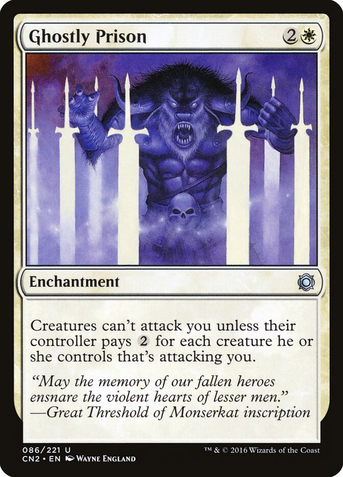 Ghostly Prison Magic: The Gathering card