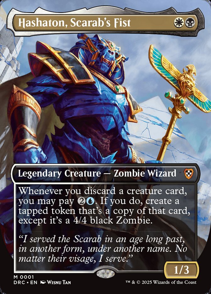 Hashaton, Scarab’s Fist, an Esper commander in Magic: The Gathering