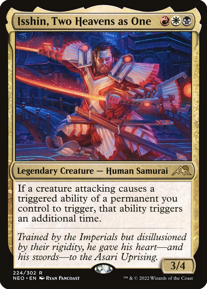 Isshin, Two Heavens as One, a Mardu commander in Magic: The Gathering