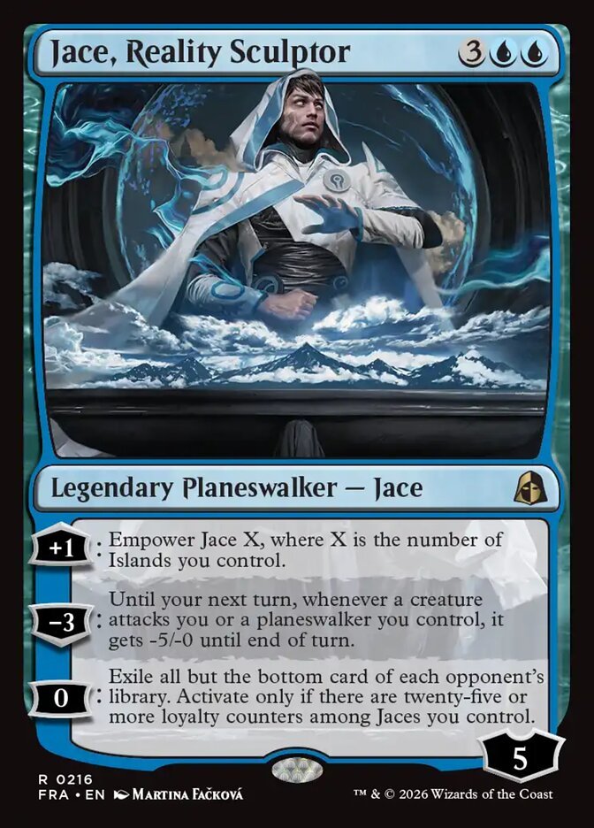 Jace, Reality Sculptor Magic: The Gathering card, an upgrade for the Multiverse Reforged Commander deck