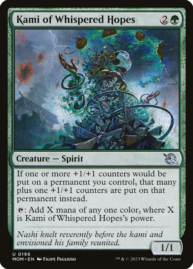 Kami of Whispered Hopes Magic: The Gathering card