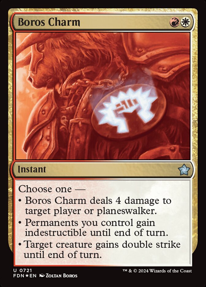 Boros Charm Magic: The Gathering card, an upgrade for the Klingon Fury Commander deck