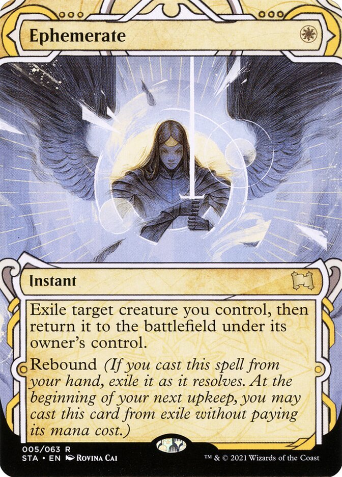 Ephemerate Magic: The Gathering card, an upgrade for the Landing Party Commander deck