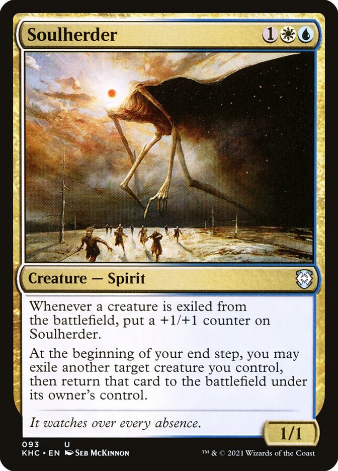 Soulherder Magic: The Gathering card, an upgrade for the Landing Party Commander deck