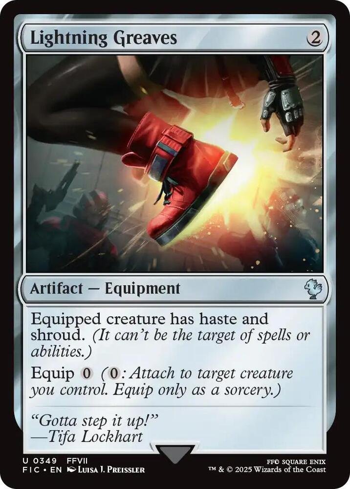 Lightning Greaves Magic: The Gathering card, Final Fantasy Commander version