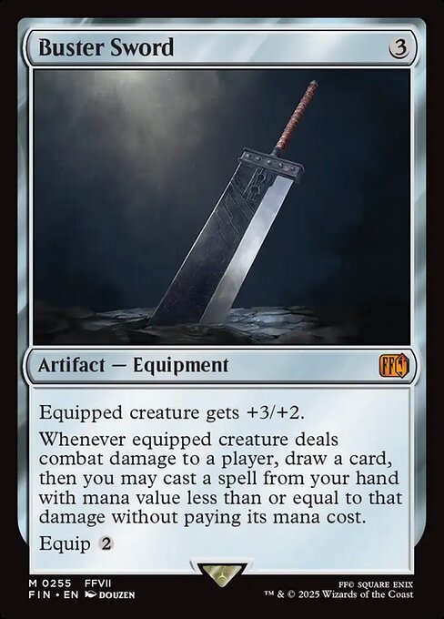Buster Sword Magic: The Gathering card