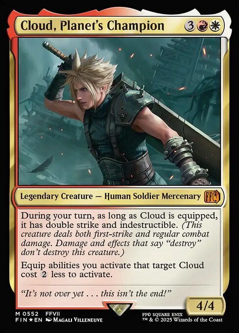 Cloud, Planet’s Champion Magic: The Gathering card