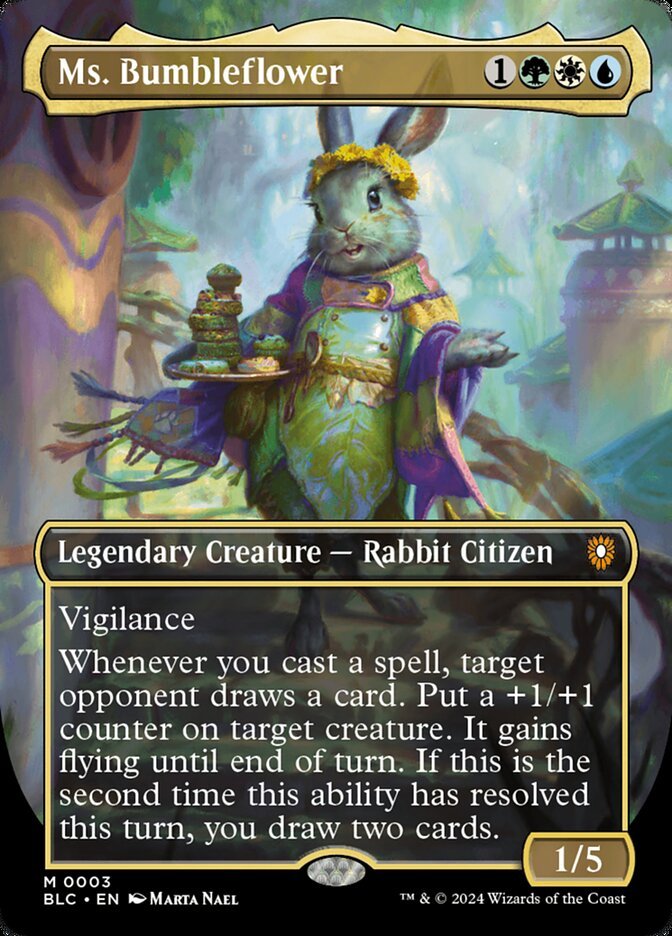Ms. Bumbleflower, a Bant commander in Magic: The Gathering