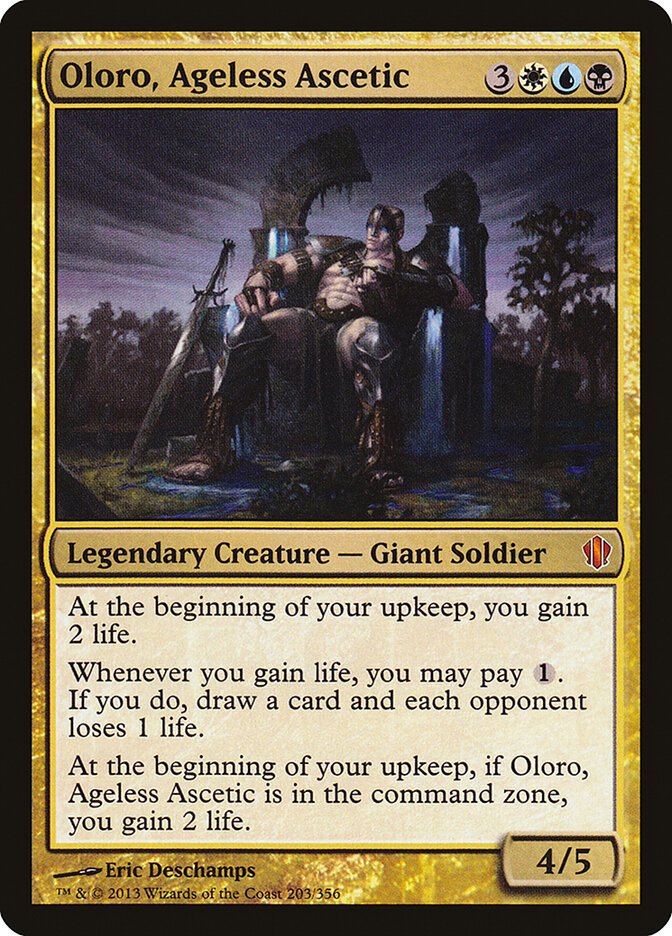 Oloro, Ageless Ascetic, an Esper commander in Magic: The Gathering
