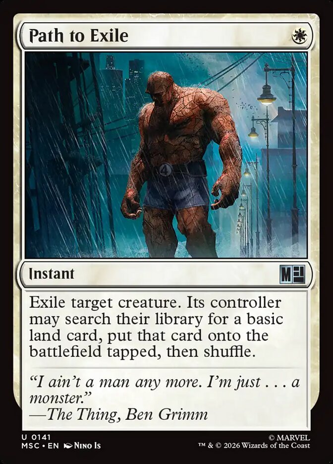 Path to Exile Magic: The Gathering card, an upgrade for the Wakanda Forever Commander deck
