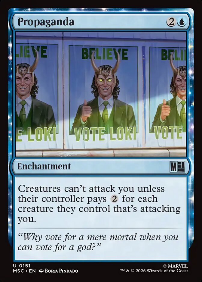Propaganda Magic: The Gathering card, an upgrade for the Multiverse Reforged Commander deck