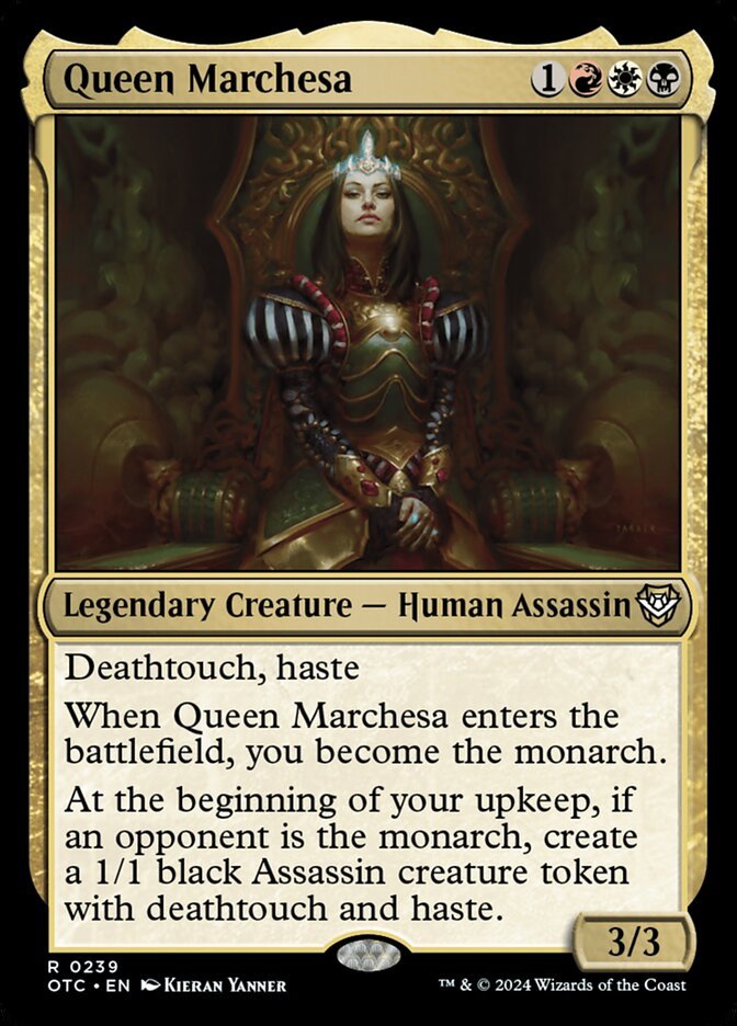 Queen Marchesa, a Mardu commander in Magic: The Gathering