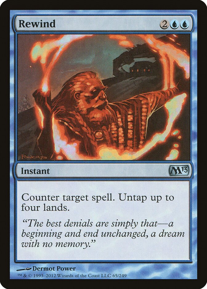 Rewind Magic: The Gathering card