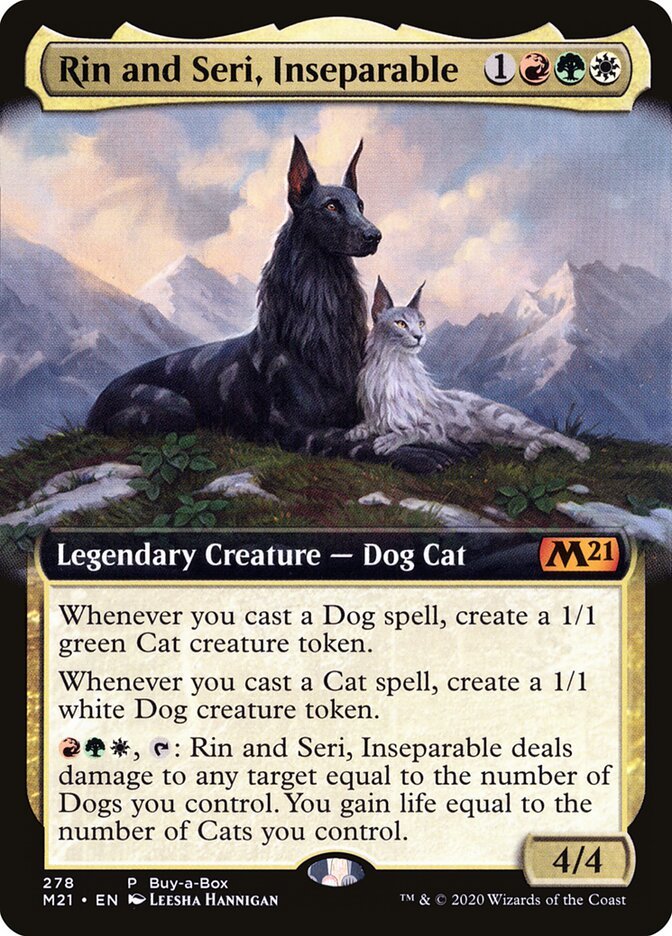 Rin and Seri, Inseparable, a Naya commander in Magic: The Gathering