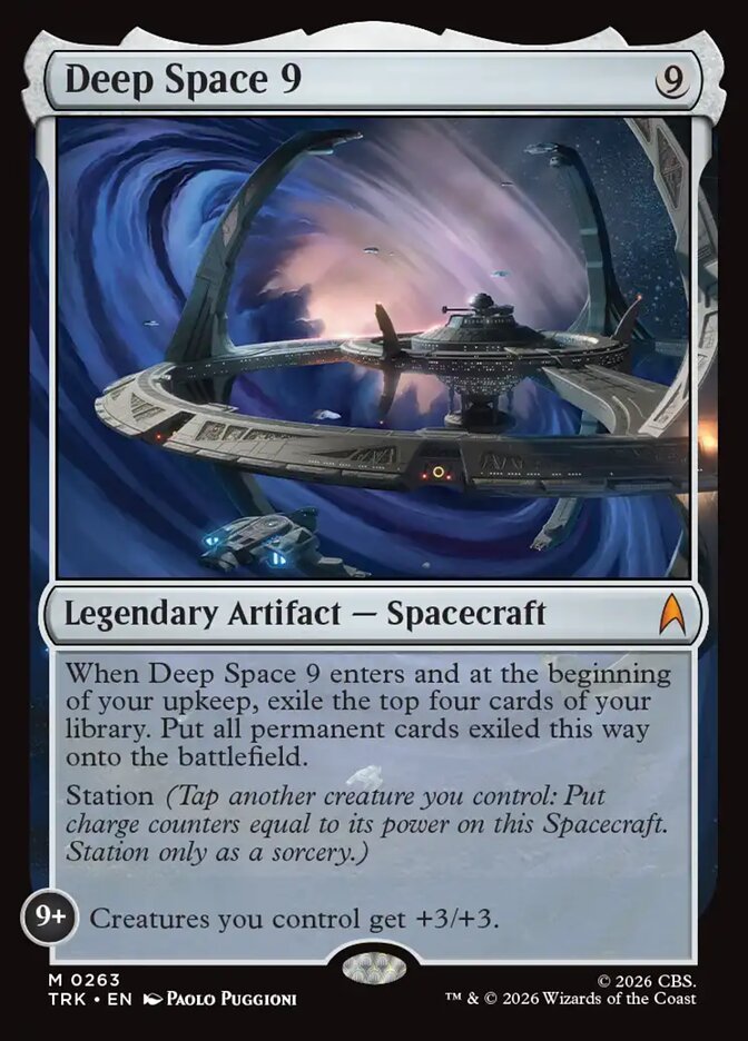 Deep Space 9 card from MTG Star Trek