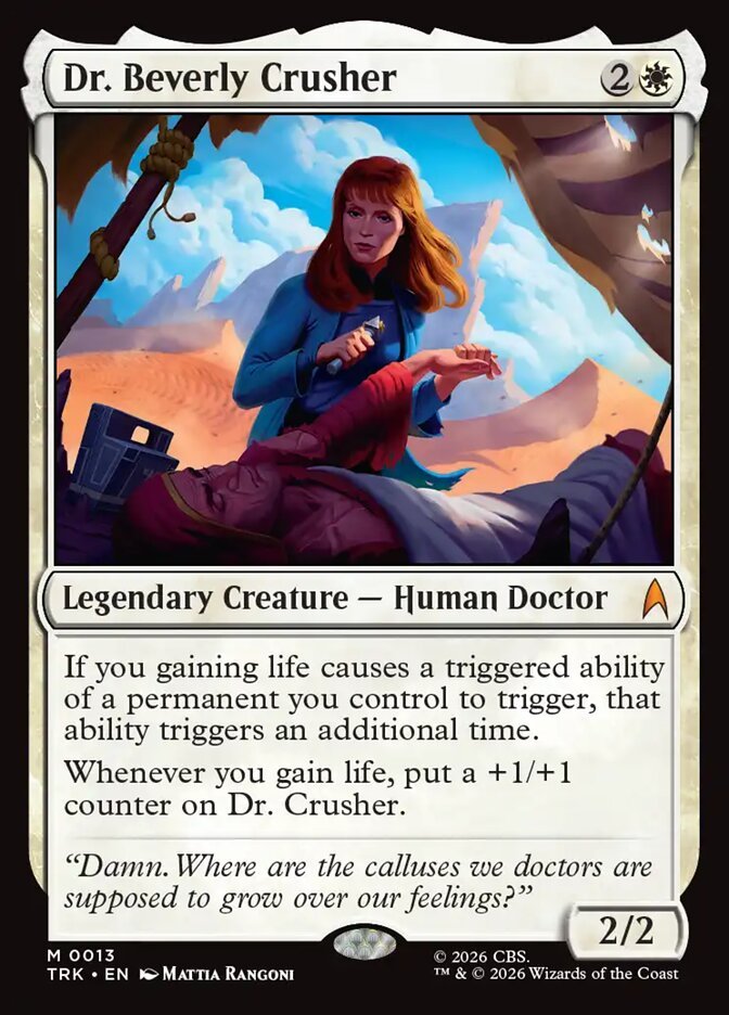 Dr. Beverly Crusher card from MTG Star Trek