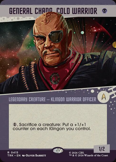 General Chang, Cold Warrior Classic Enterprise frame card from MTG Star Trek