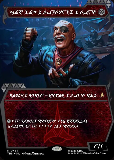 Klingon-language General Chang, Cold Warrior card from MTG Star Trek