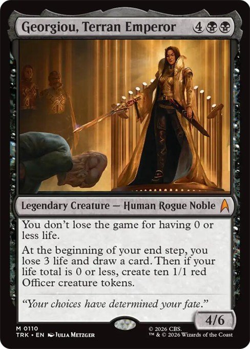Georgiou, Terran Emperor mythic card from MTG Star Trek