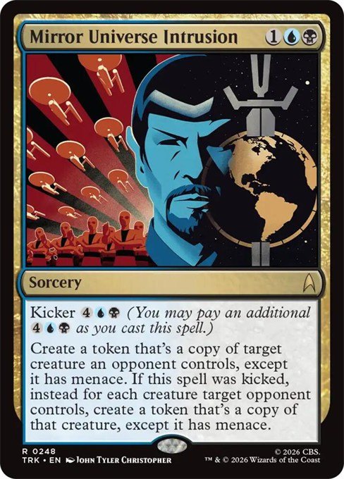Mirror Universe Intrusion rare card from MTG Star Trek