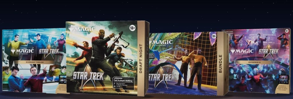 MTG Star Trek Scene Boxes, Draft Night and Bundle, some of the products delayed in select regions